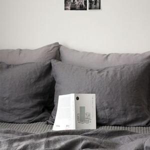 pure linen bedding set (gray)