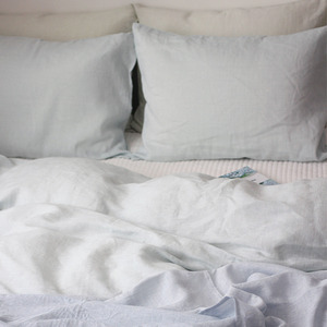 linen bedding set (sky blue)-30% 세일