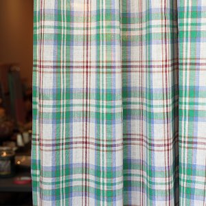 green check curtain (재입고)