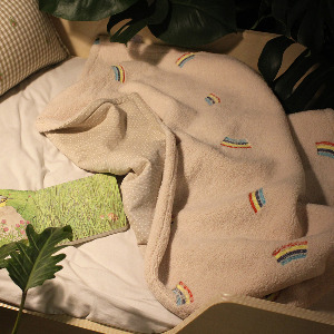 rainbow blanket_pink